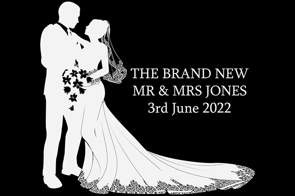 Bespoke wedding monogram design